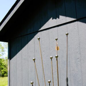 Sphere-Topped Plant Stake
